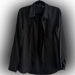 DKNY Black Casual Button Down Shirt